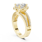 2.50 Carat Oval Cut Lab-Grown Diamond Engagement Ring