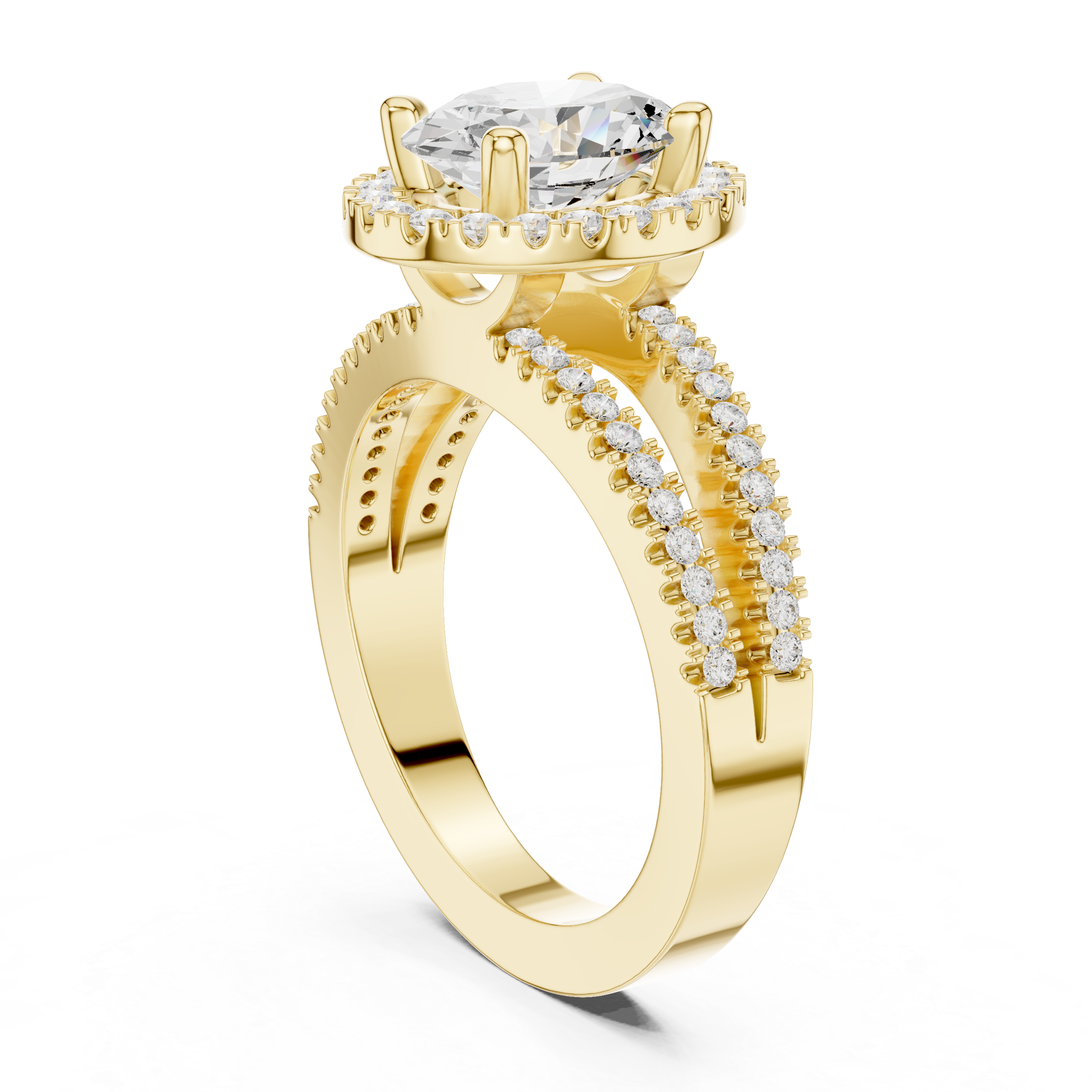 2.50 Carat Oval Cut Lab-Grown Diamond Engagement Ring