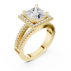 2.50 Carat Princess Cut Lab-Grown Diamond Engagement Ring
