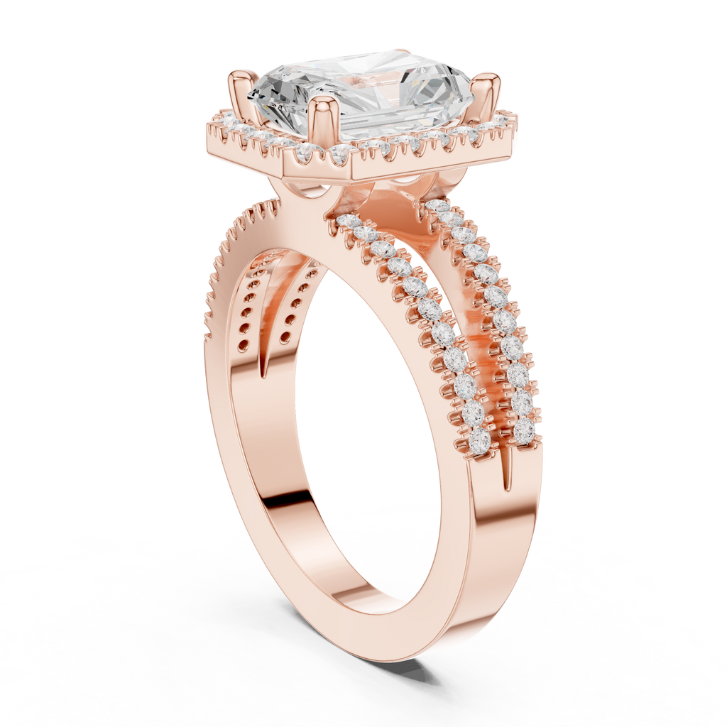 2.50 Carat Radiant Cut Lab-Grown Diamond Engagement Ring