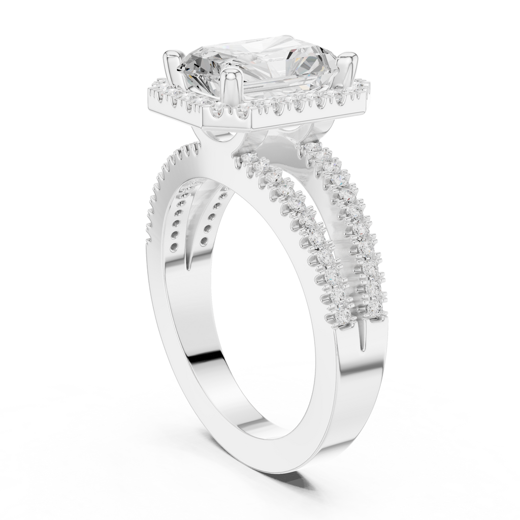 2.50 Carat Radiant Cut Lab-Grown Diamond Engagement Ring