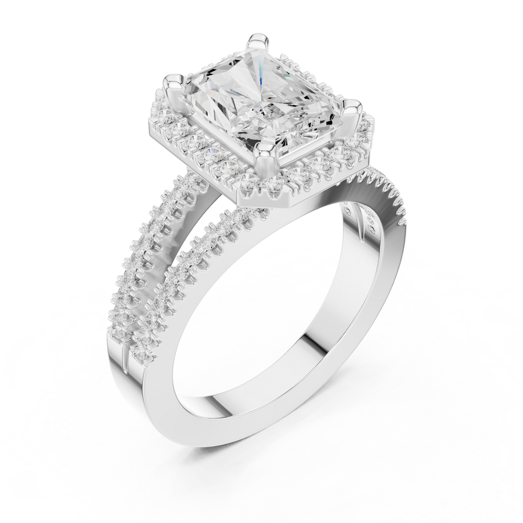 2.50 Carat Radiant Cut Lab-Grown Diamond Engagement Ring
