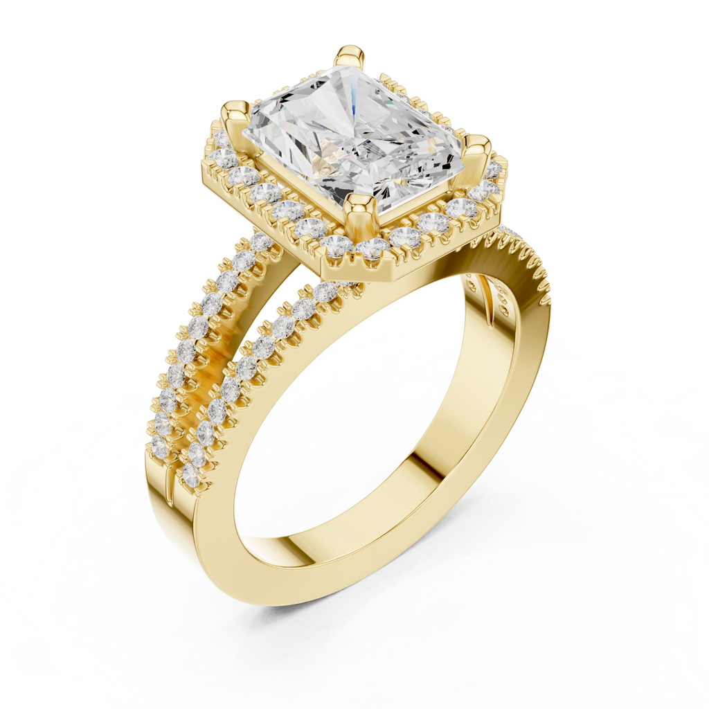2.50 Carat Radiant Cut Lab-Grown Diamond Engagement Ring