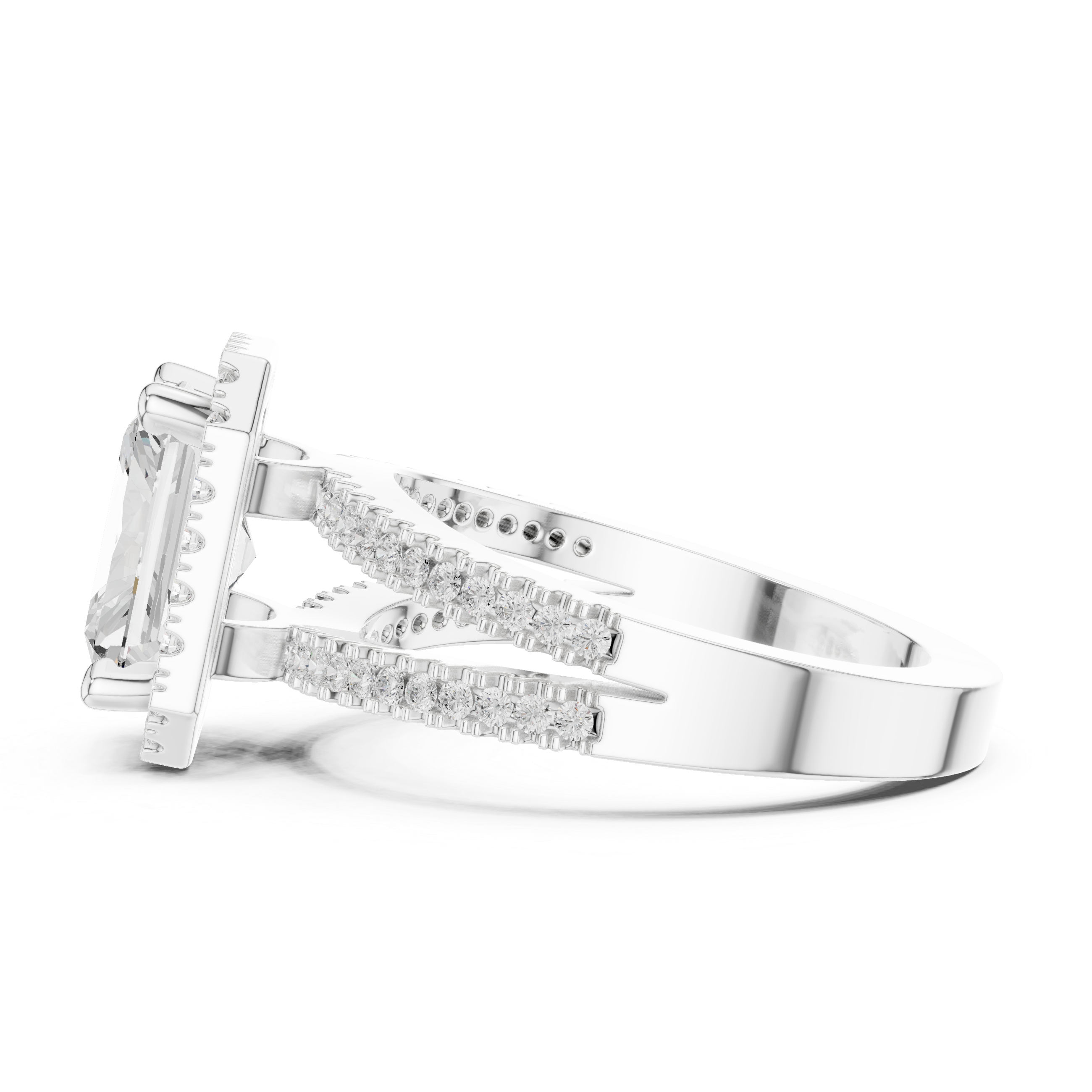 2.50 Carat Radiant Cut Lab-Grown Diamond Engagement Ring