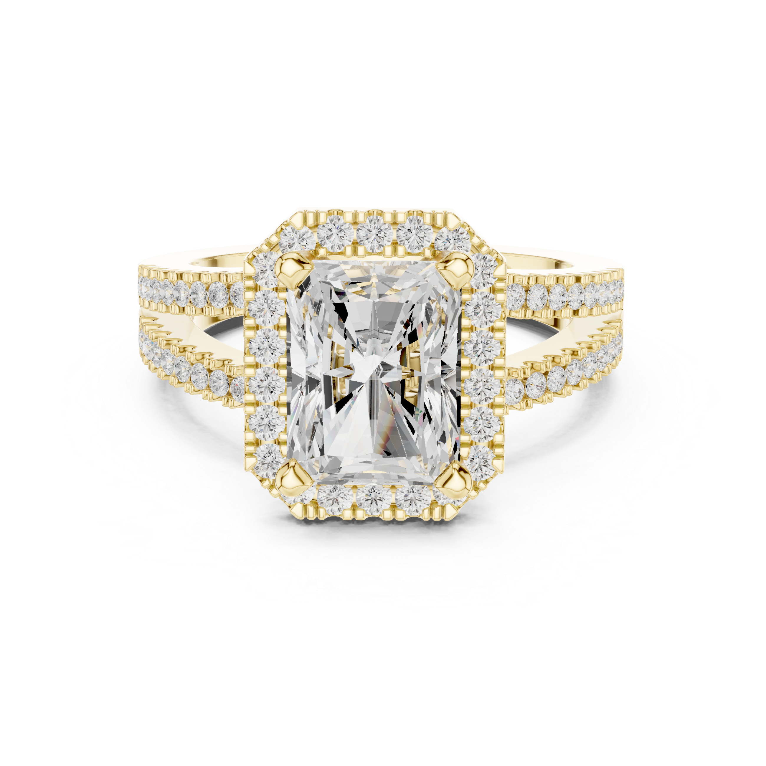 2.50 Carat Radiant Cut Lab-Grown Diamond Engagement Ring