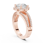 2.50 Carat Round Cut Lab-Grown Diamond Engagement Ring