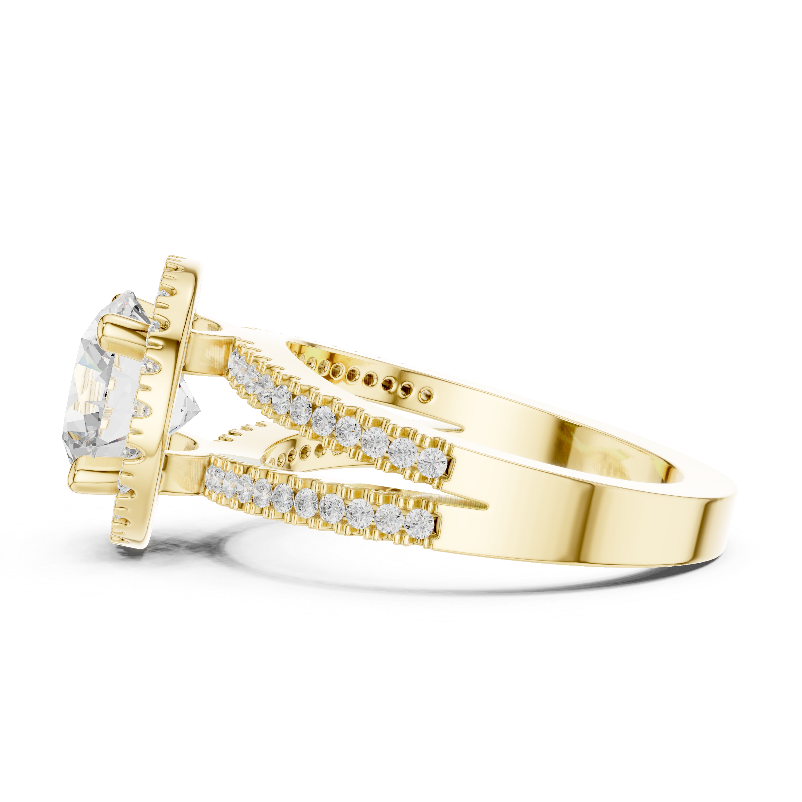 2.50 Carat Round Cut Lab-Grown Diamond Engagement Ring