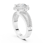 2.50 Carat Round Cut Lab-Grown Diamond Engagement Ring