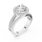2.50 Carat Round Cut Lab-Grown Diamond Engagement Ring