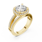 2.50 Carat Round Cut Lab-Grown Diamond Engagement Ring