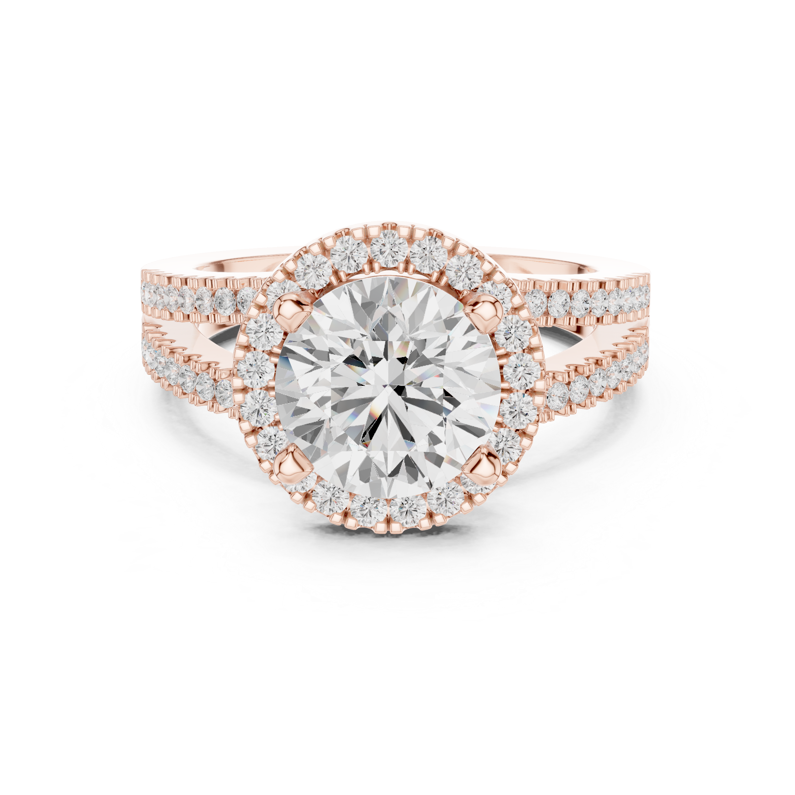 2.50 Carat Round Cut Lab-Grown Diamond Engagement Ring