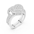 1 Carat Heart Shape Lab-Grown Diamond Engagement Ring