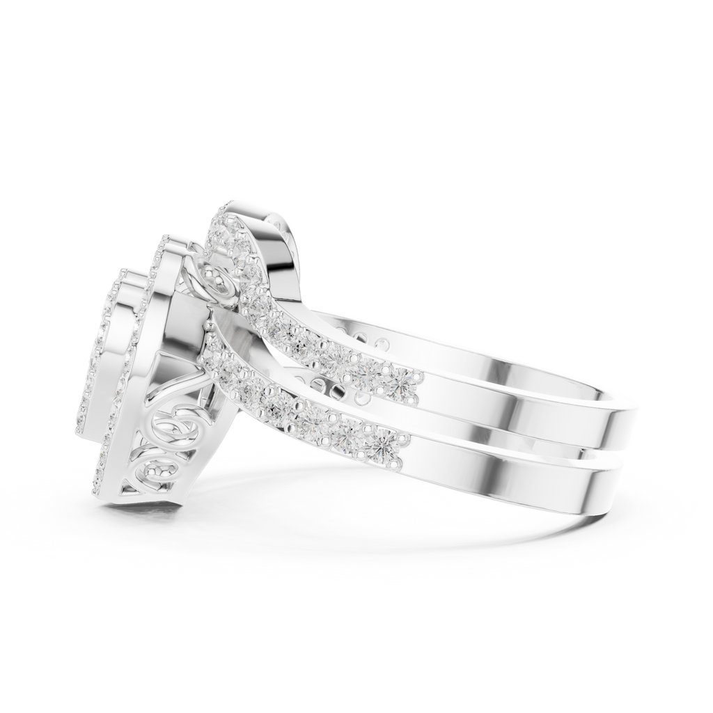 1 Carat Heart Shape Lab-Grown Diamond Engagement Ring