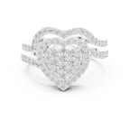 1 Carat Heart Shape Lab-Grown Diamond Engagement Ring
