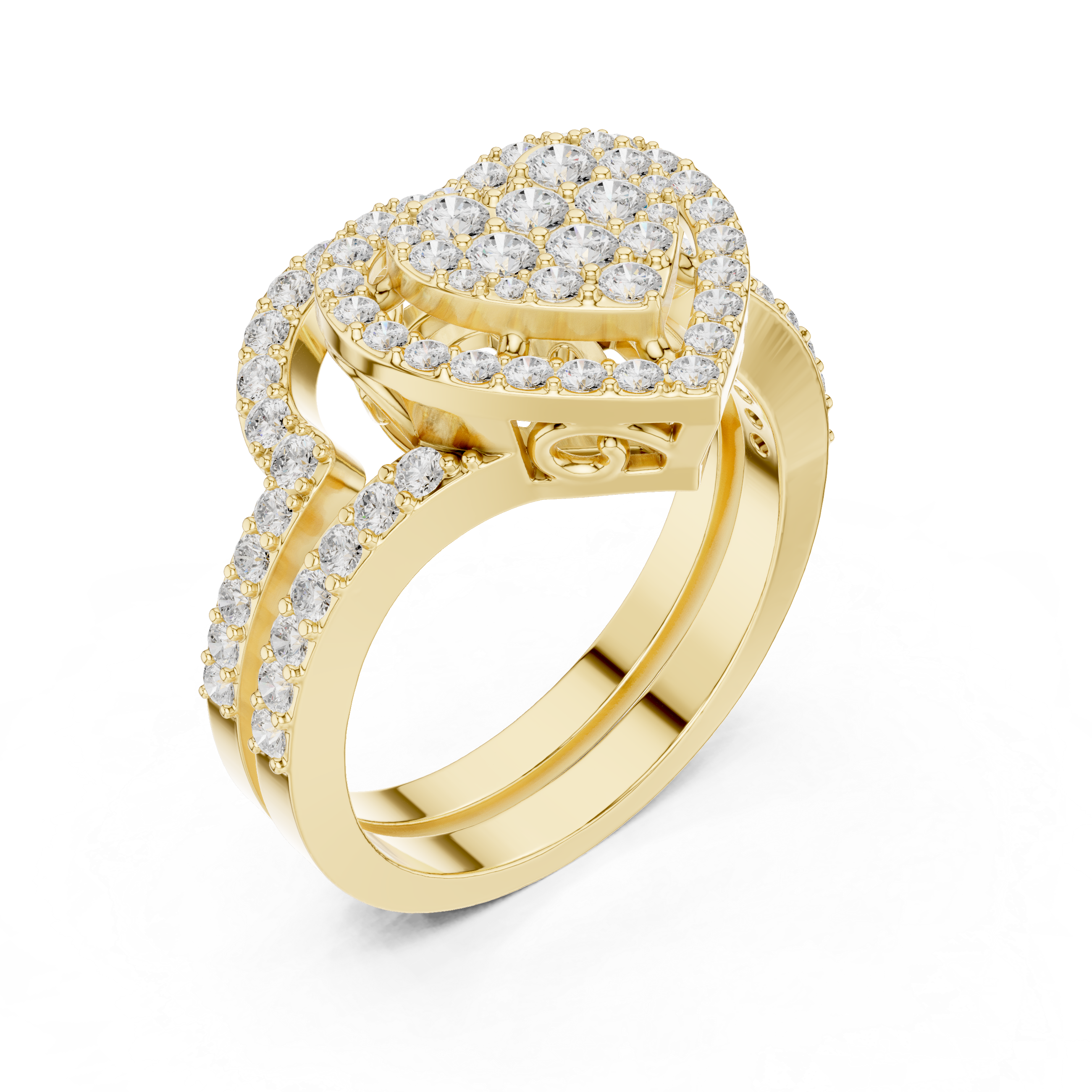 1 Carat Heart Shape Lab-Grown Diamond Engagement Ring