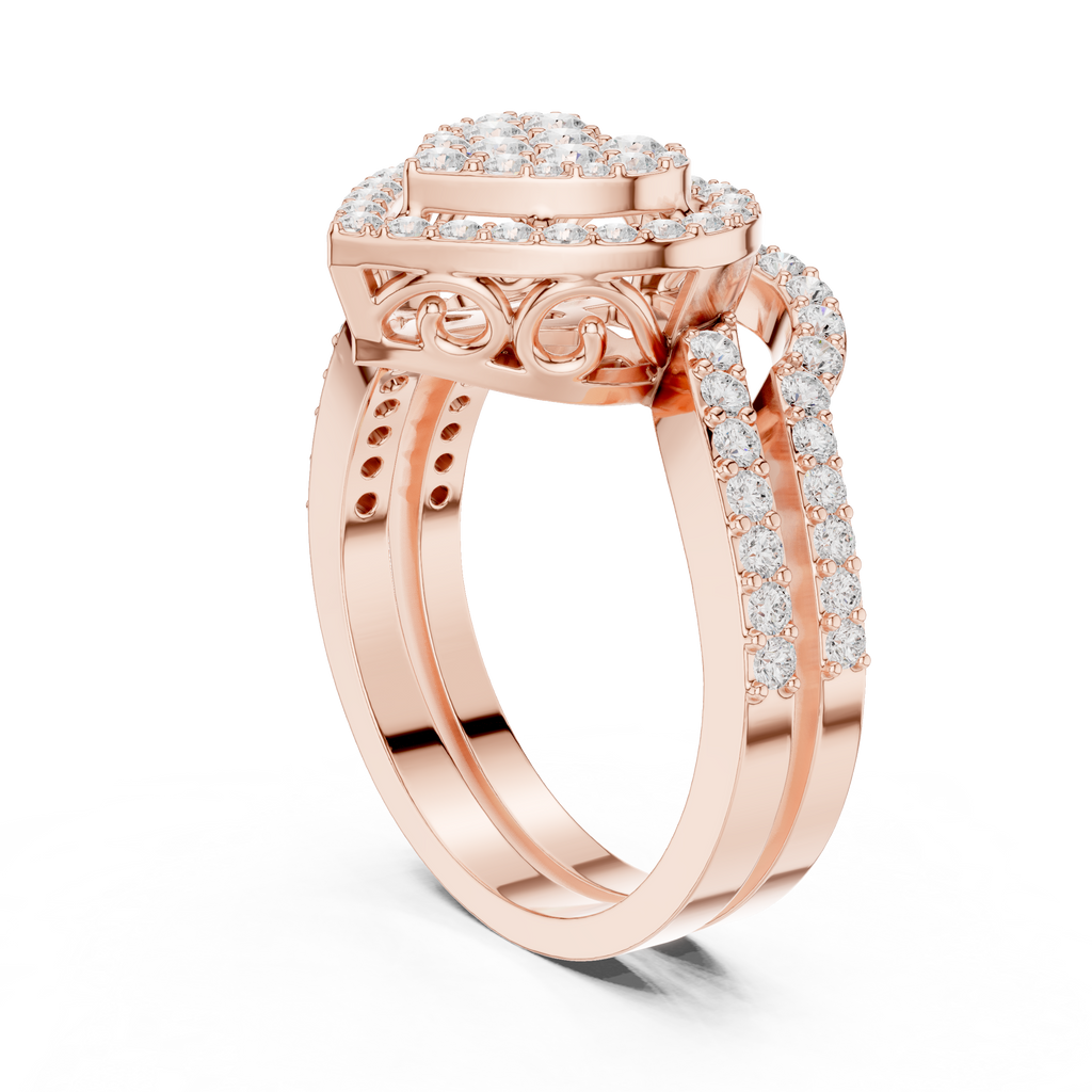 1 Carat Heart Shape Lab-Grown Diamond Engagement Ring