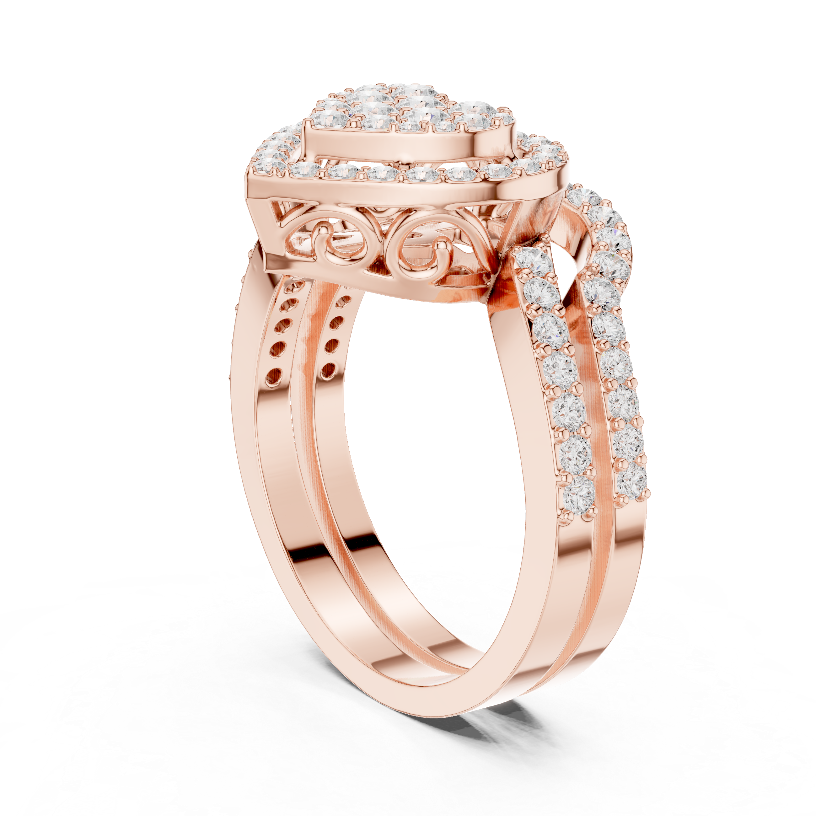 1 Carat Heart Shape Lab-Grown Diamond Engagement Ring