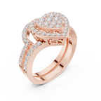 1 Carat Heart Shape Lab-Grown Diamond Engagement Ring