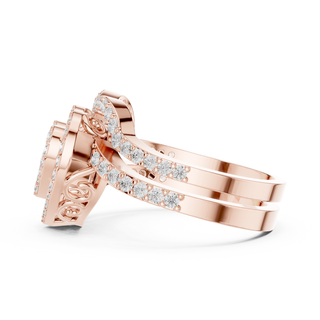 1 Carat Heart Shape Lab-Grown Diamond Engagement Ring