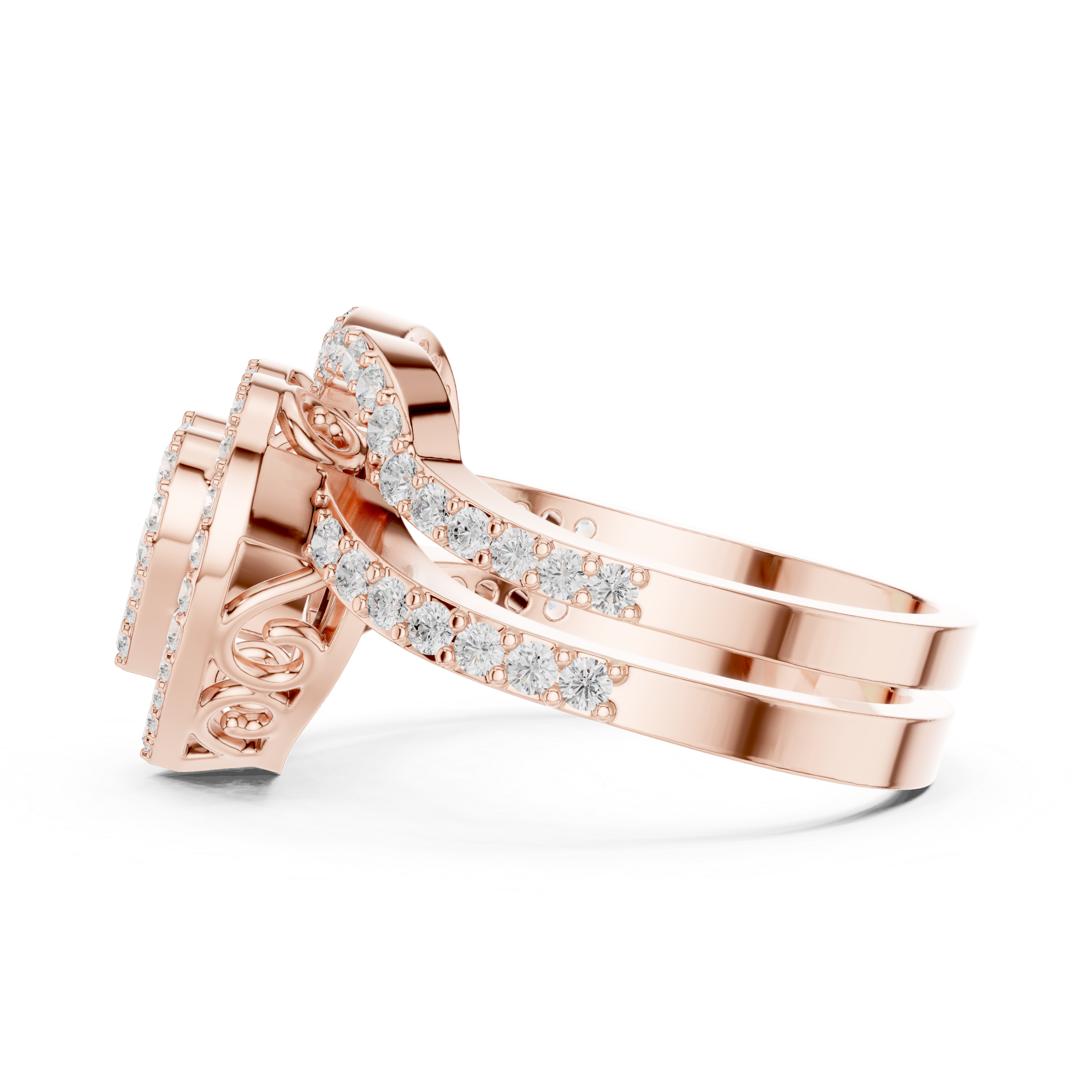 1 Carat Heart Shape Lab-Grown Diamond Engagement Ring