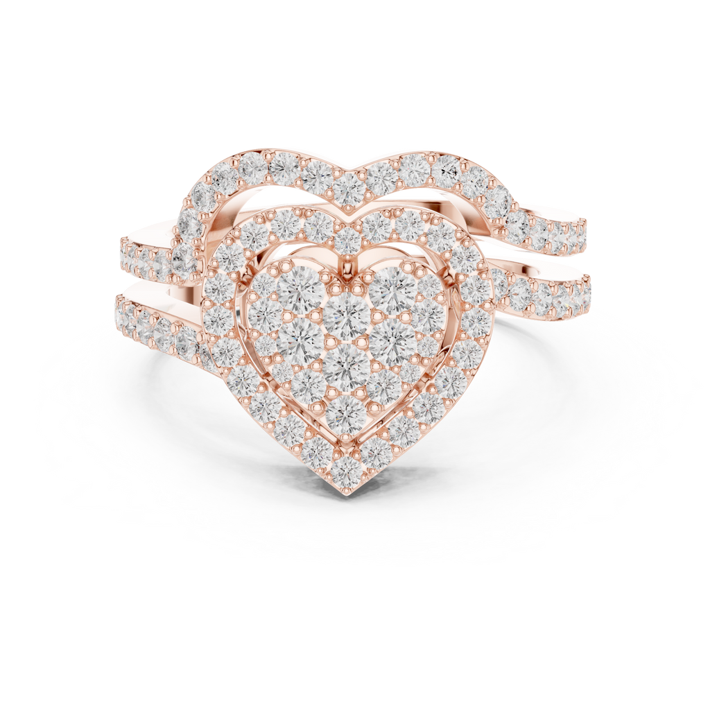 1 Carat Heart Shape Lab-Grown Diamond Engagement Ring