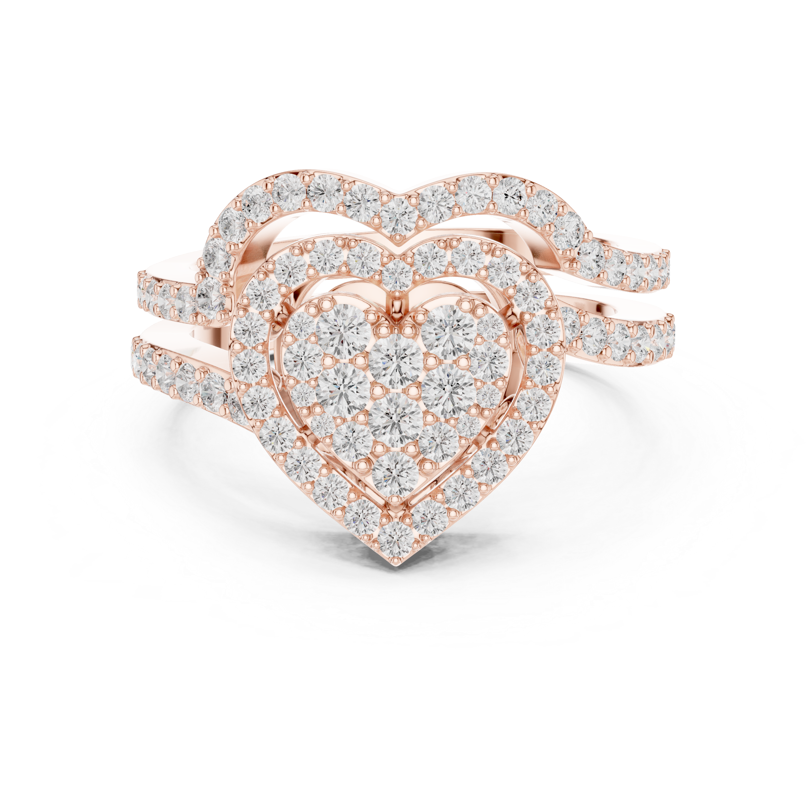 1 Carat Heart Shape Lab-Grown Diamond Engagement Ring