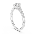 0.65 Carat Pear Cut Lab-Grown Diamond Engagement Ring