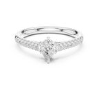 0.65 Carat Pear Cut Lab-Grown Diamond Engagement Ring