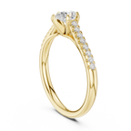 0.65 Carat Pear Cut Lab-Grown Diamond Engagement Ring