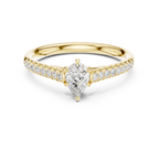 0.65 Carat Pear Cut Lab-Grown Diamond Engagement Ring
