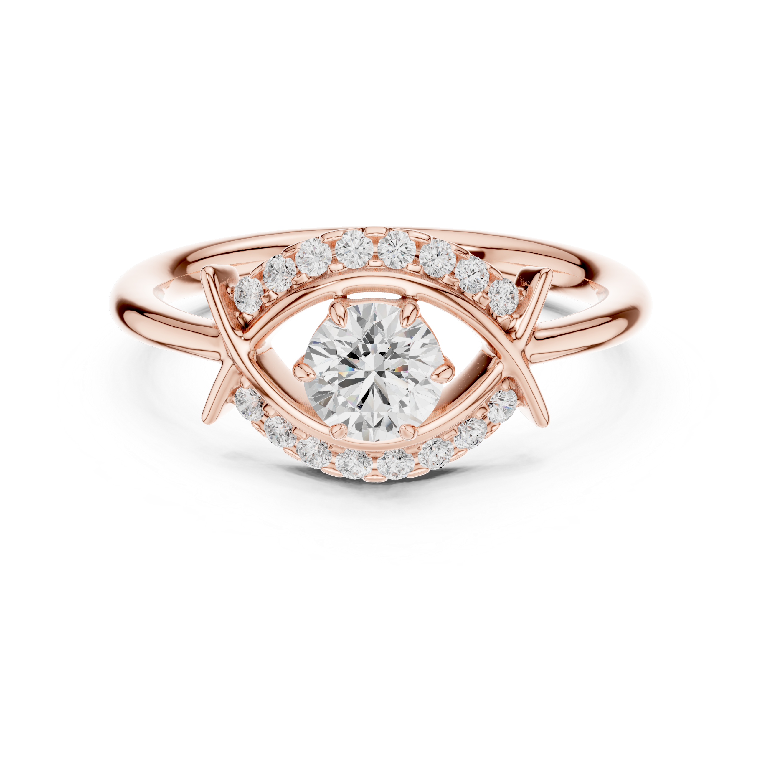 0.65 Carat Round Lab-Grown Diamond Engagement Ring