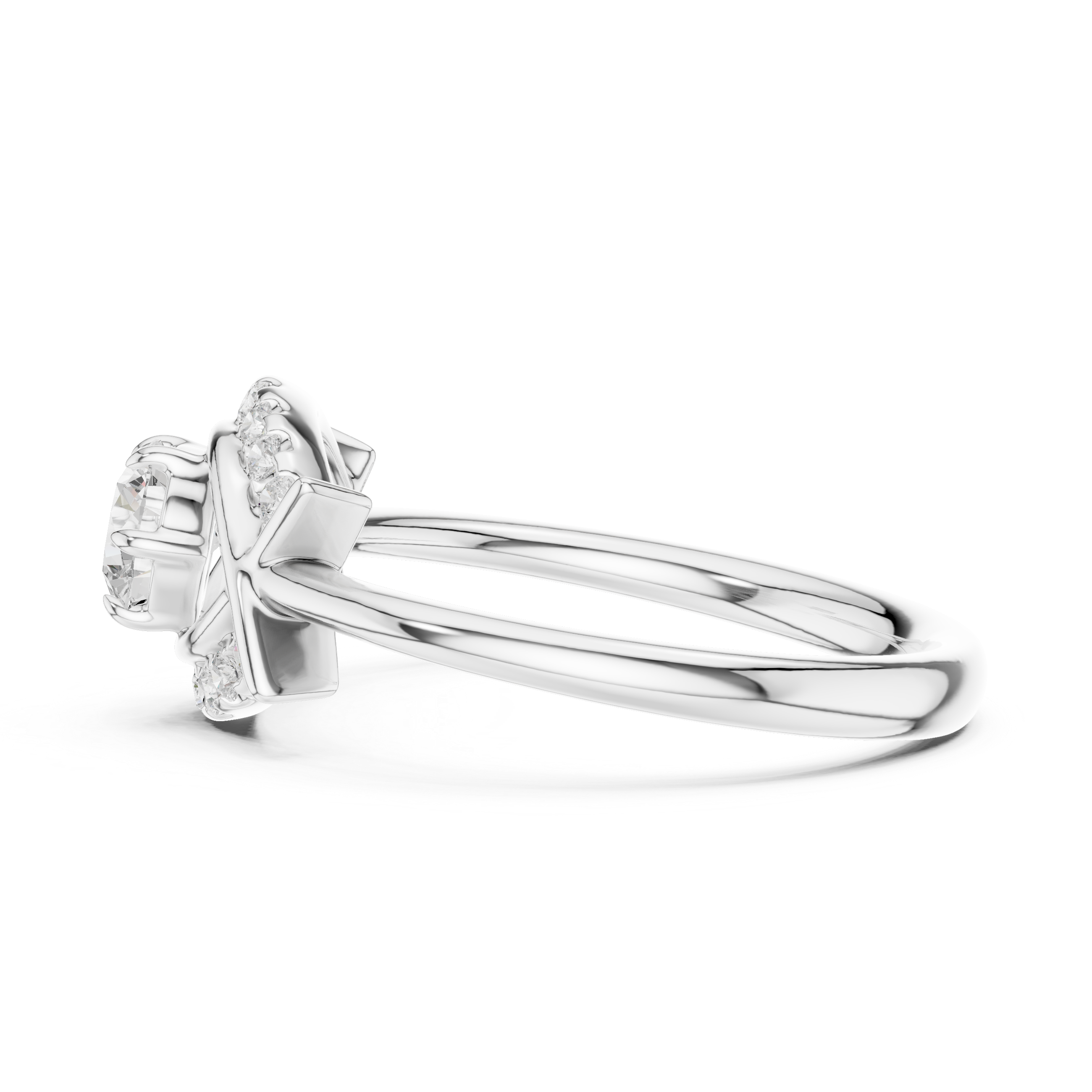 0.65 Carat Round Lab-Grown Diamond Engagement Ring