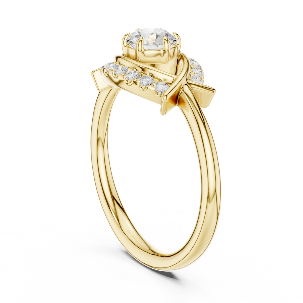 0.65 Carat Round Lab-Grown Diamond Engagement Ring