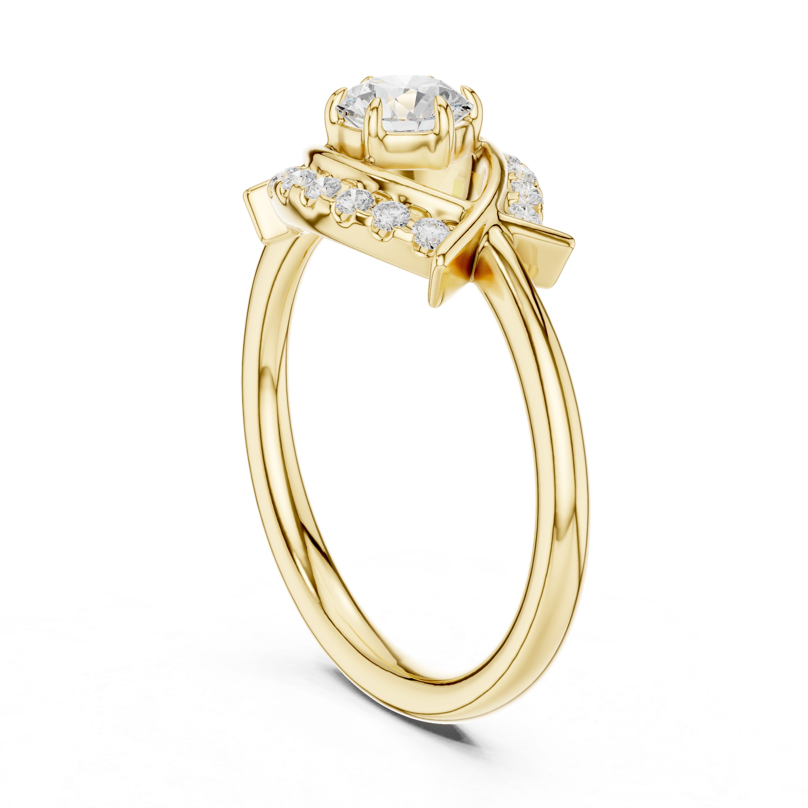 0.65 Carat Round Lab-Grown Diamond Engagement Ring