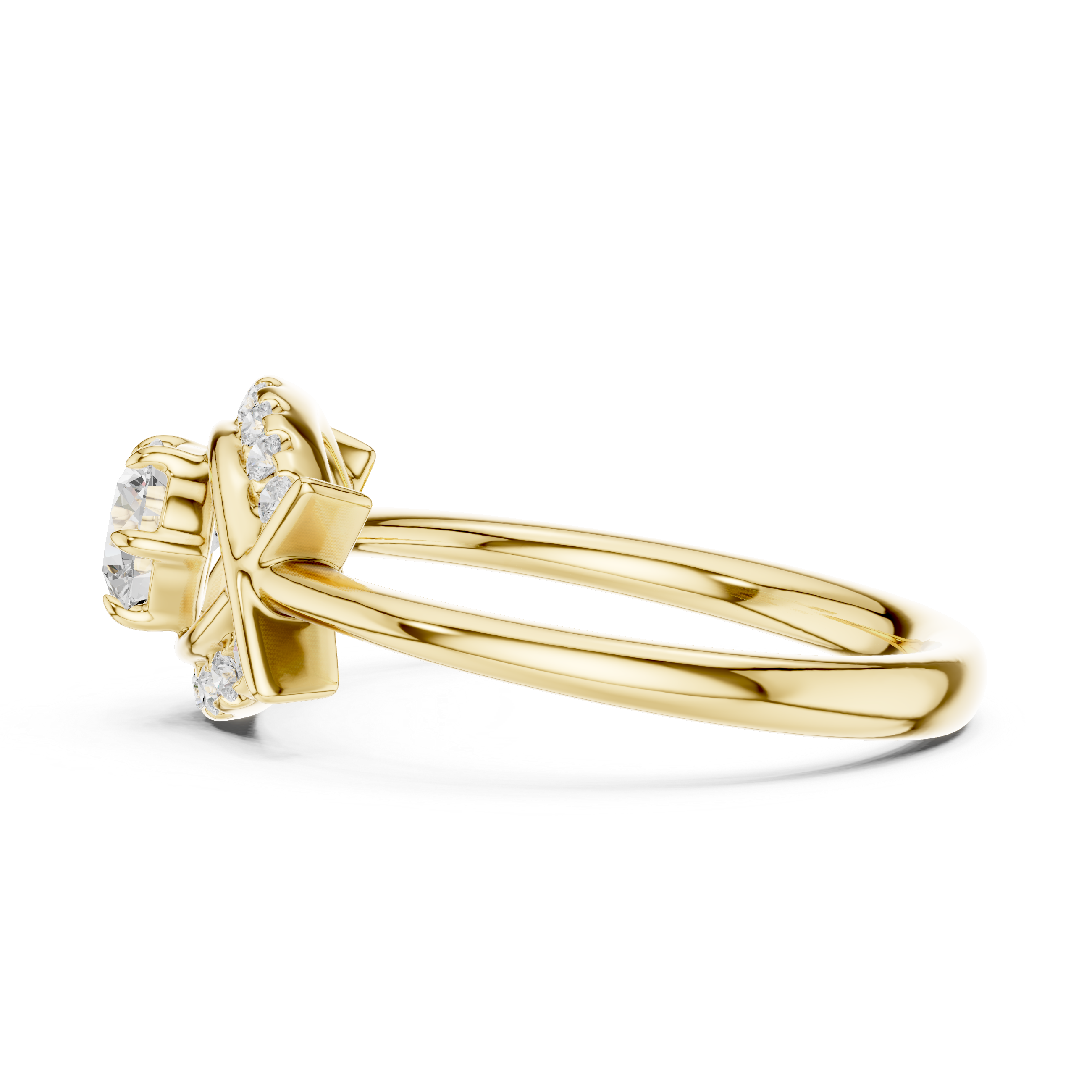 0.65 Carat Round Lab-Grown Diamond Engagement Ring