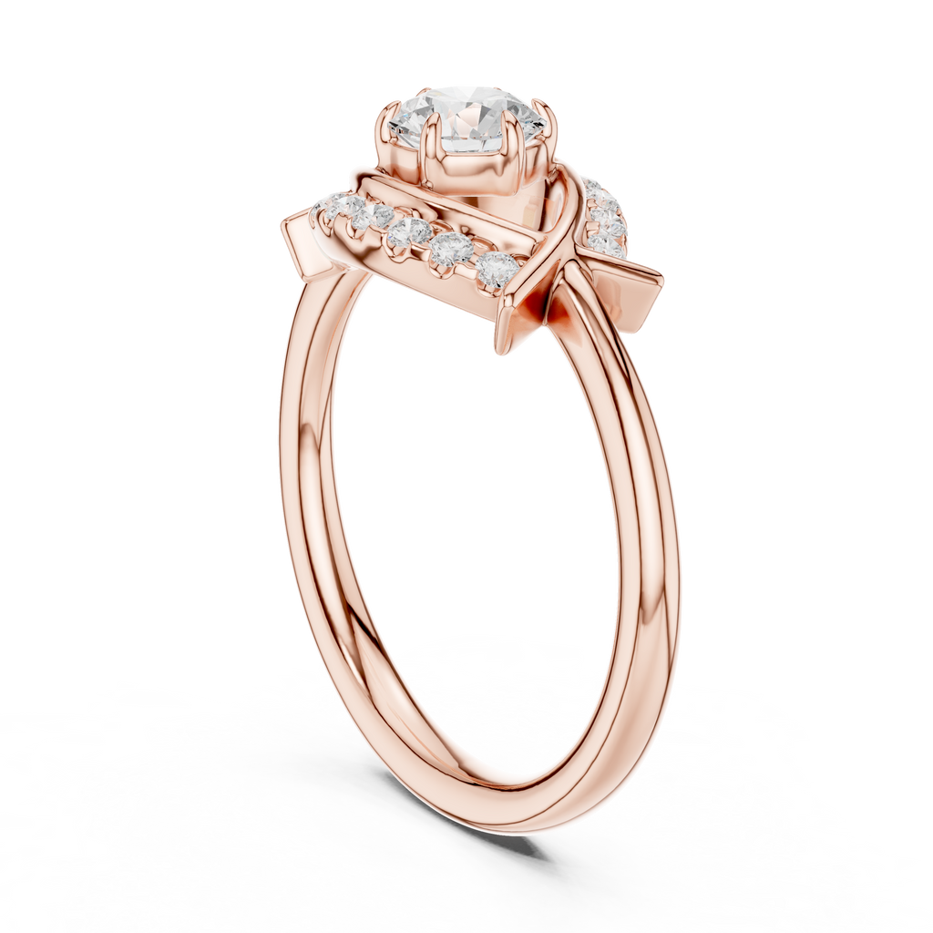 0.65 Carat Round Lab-Grown Diamond Engagement Ring