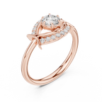 0.65 Carat Round Lab-Grown Diamond Engagement Ring