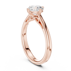 1 Carat Princess Cut Lab-Grown Diamond Engagement Ring in 14K / 18K Gold