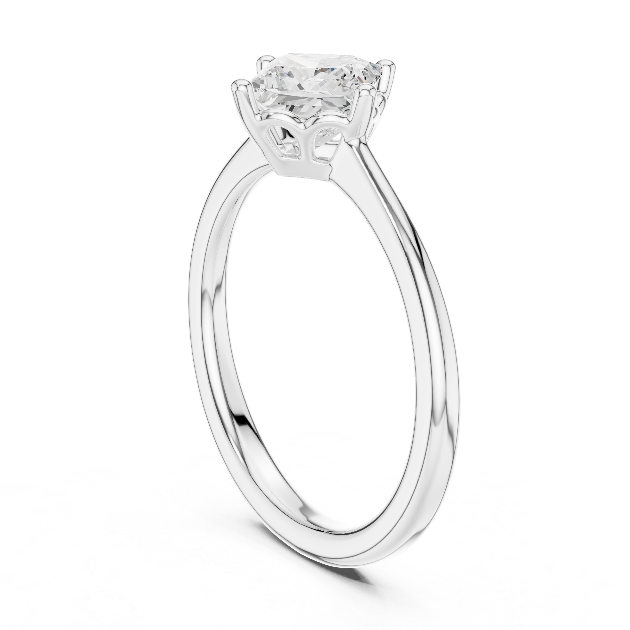 0.75 Carat Princess Cut Lab-Grown Diamond Solitaire Ring in 14K / 18K Gold VVS1 Clarity – SGL Certified
