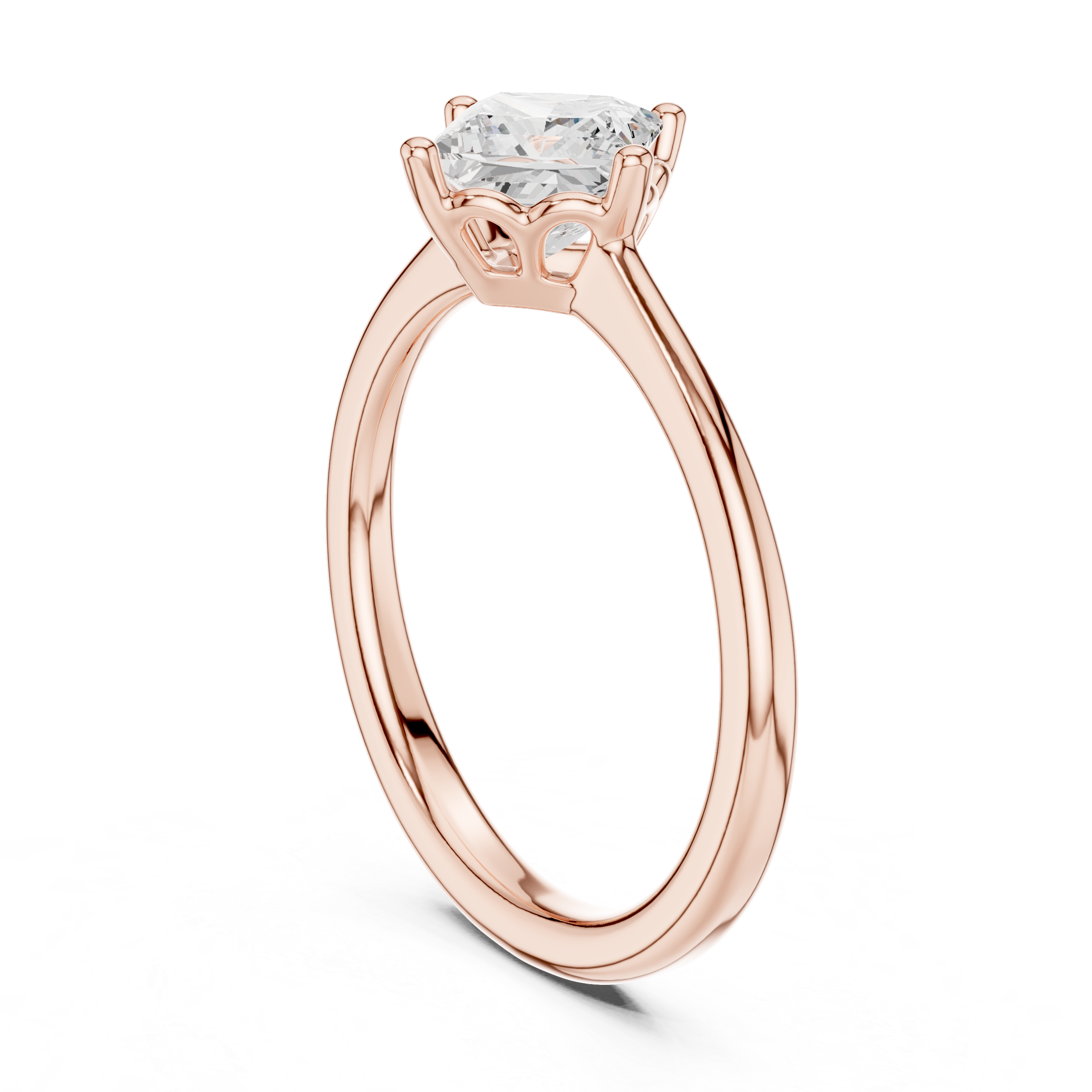 0.75 Carat Princess Cut Lab-Grown Diamond Solitaire Ring in 14K / 18K Gold VVS1 Clarity – SGL Certified