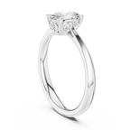 1 Carat Oval Cut Lab-Grown Diamond Engagement Ring in 14K White Gold ,VVS1 Clarity – SGL Certified