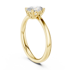 1 Carat Oval Cut Lab-Grown Diamond Engagement Ring in 14K White Gold ,VVS1 Clarity – SGL Certified