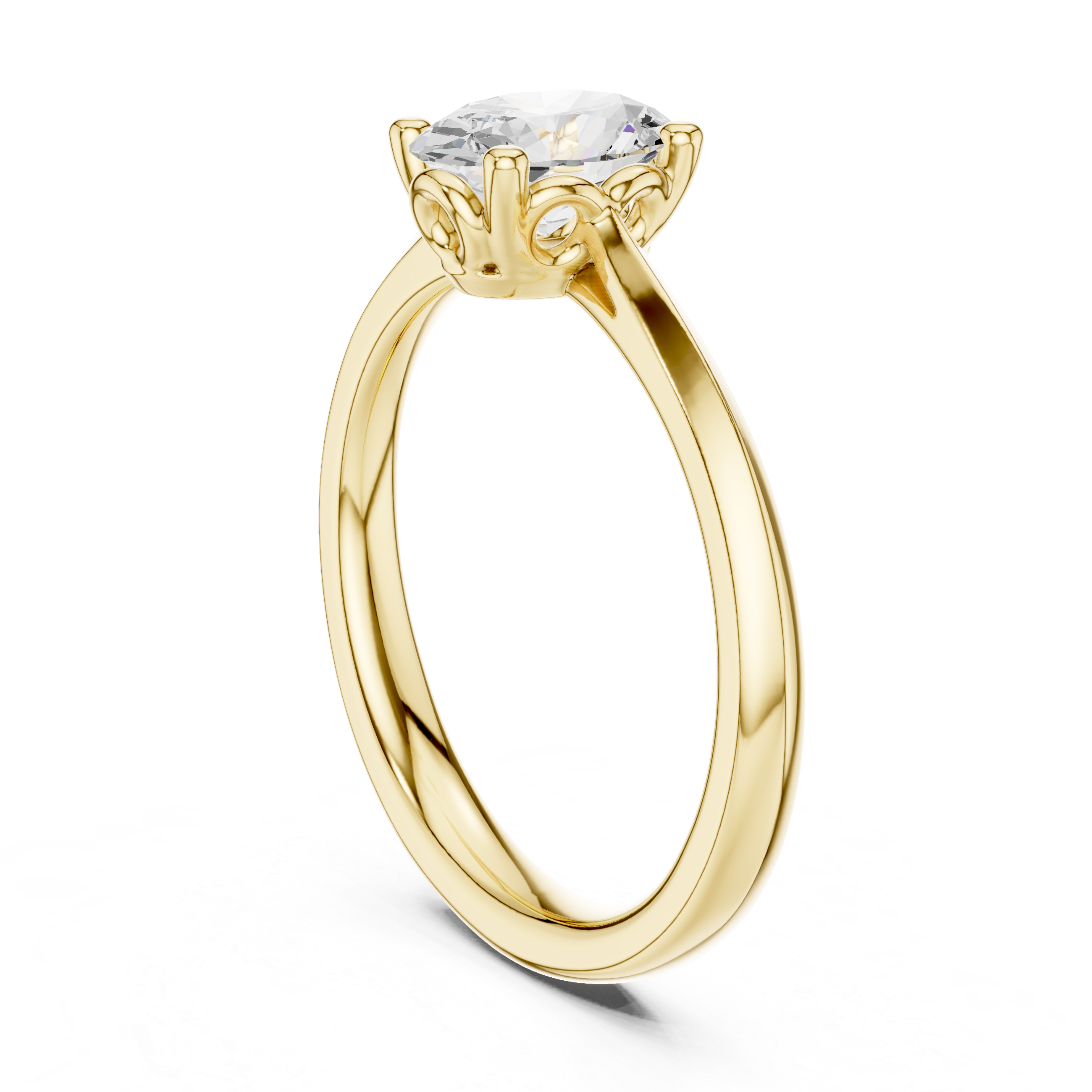 1 Carat Oval Cut Lab-Grown Diamond Engagement Ring in 14K White Gold ,VVS1 Clarity – SGL Certified