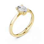 1 Carat Oval Cut Lab-Grown Diamond Engagement Ring in 14K White Gold ,VVS1 Clarity – SGL Certified