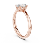 1 Carat Oval Cut Lab-Grown Diamond Engagement Ring in 14K White Gold ,VVS1 Clarity – SGL Certified