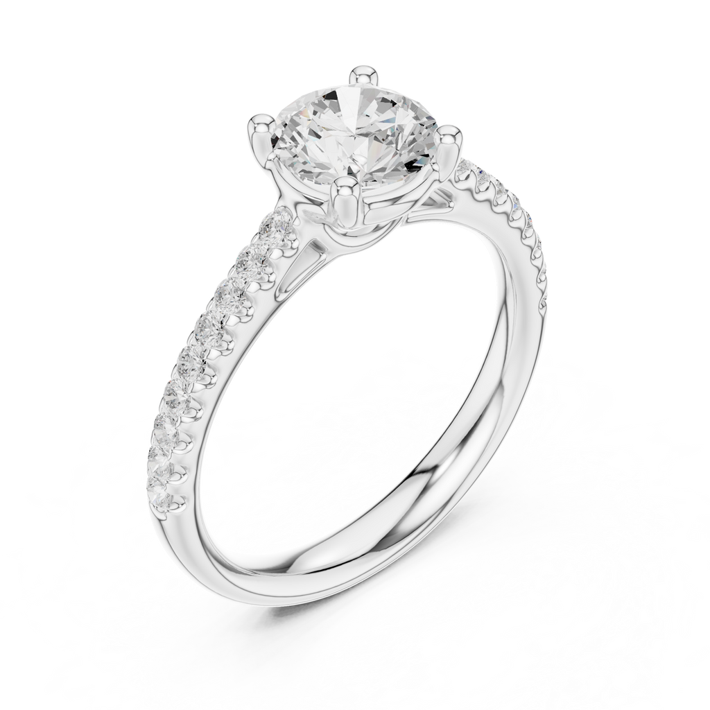 1.25 Carat Round Cut Lab-Grown Diamond Solitaire Ring in 14K / 18K Gold , VVS1 Clarity – SGL Certified