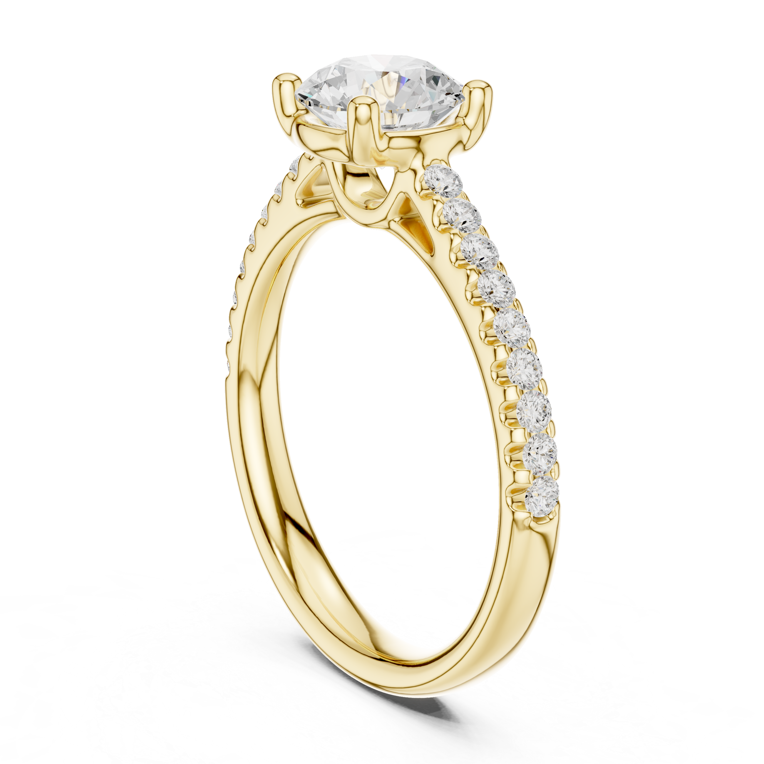 1.25 Carat Round Cut Lab-Grown Diamond Solitaire Ring in 14K / 18K Gold , VVS1 Clarity – SGL Certified