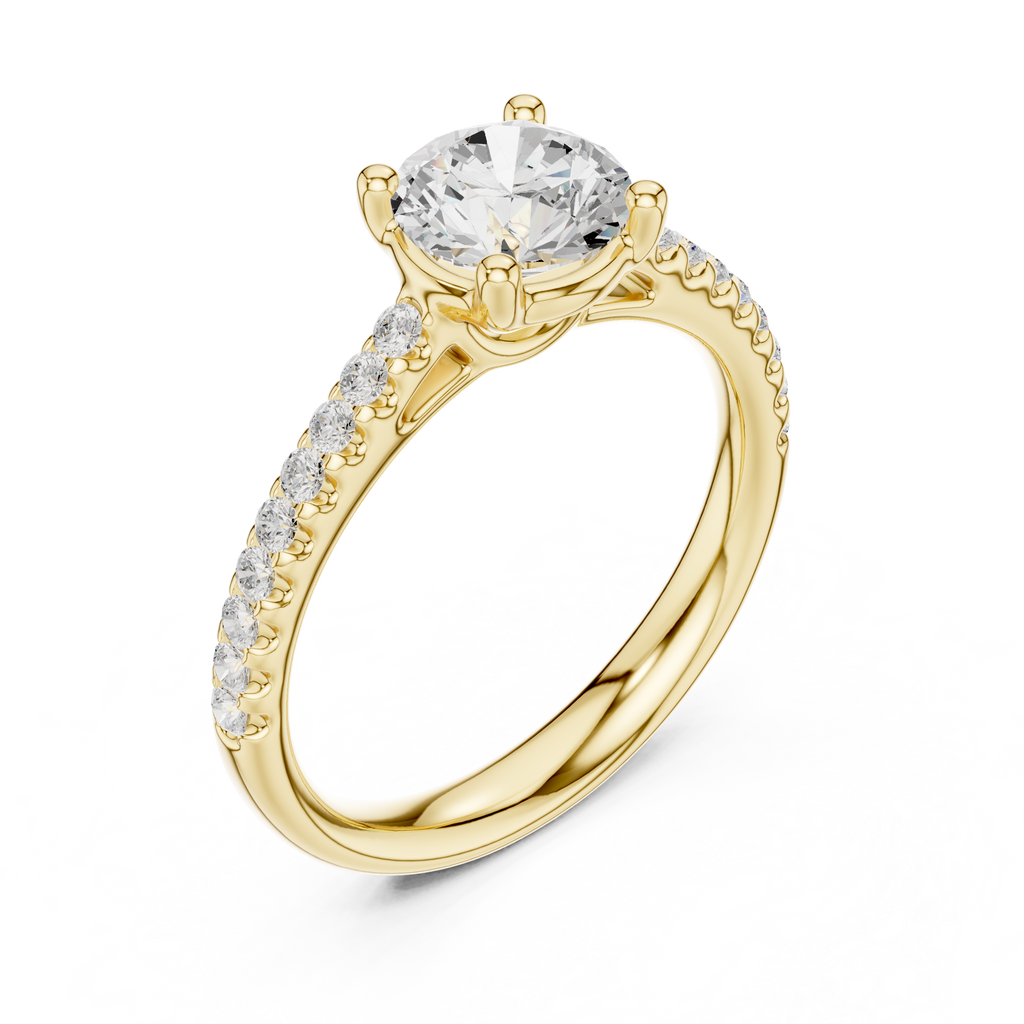 1.25 Carat Round Cut Lab-Grown Diamond Solitaire Ring in 14K / 18K Gold , VVS1 Clarity – SGL Certified