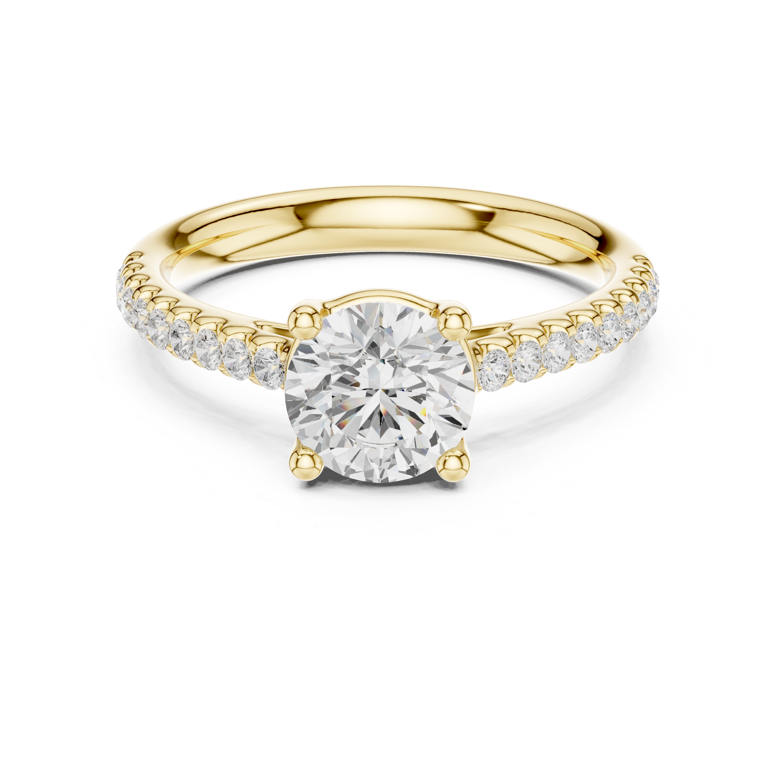 1.25 Carat Round Cut Lab-Grown Diamond Solitaire Ring in 14K / 18K Gold , VVS1 Clarity – SGL Certified