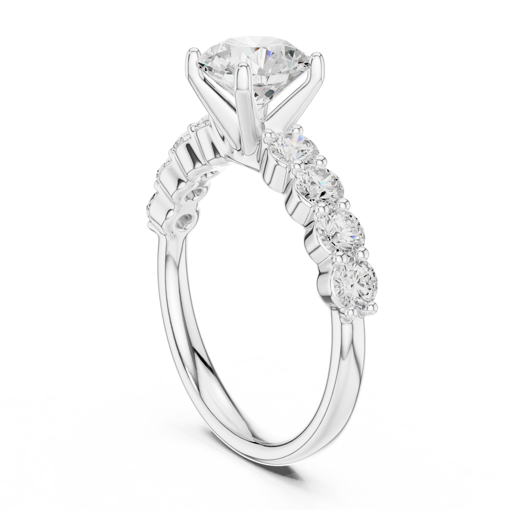 2.15 Carat Round Cut Lab-Grown Diamond Solitaire Ring in 14K / 18K Gold , VVS1 Clarity – SGL Certified